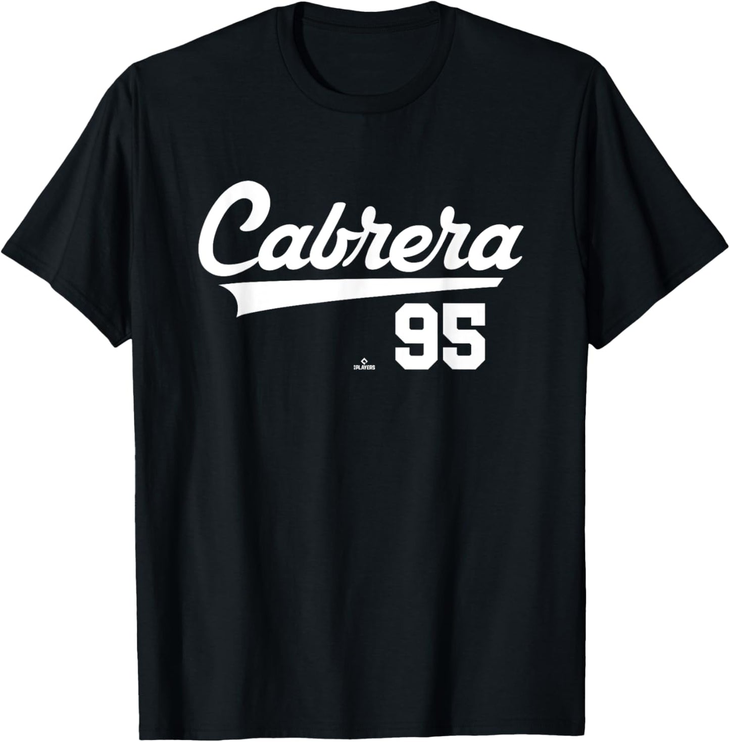 Player Name Swoosh Oswaldo Cabrera New York Baseball MLBPA T-Shirt - T-Shirt | Black