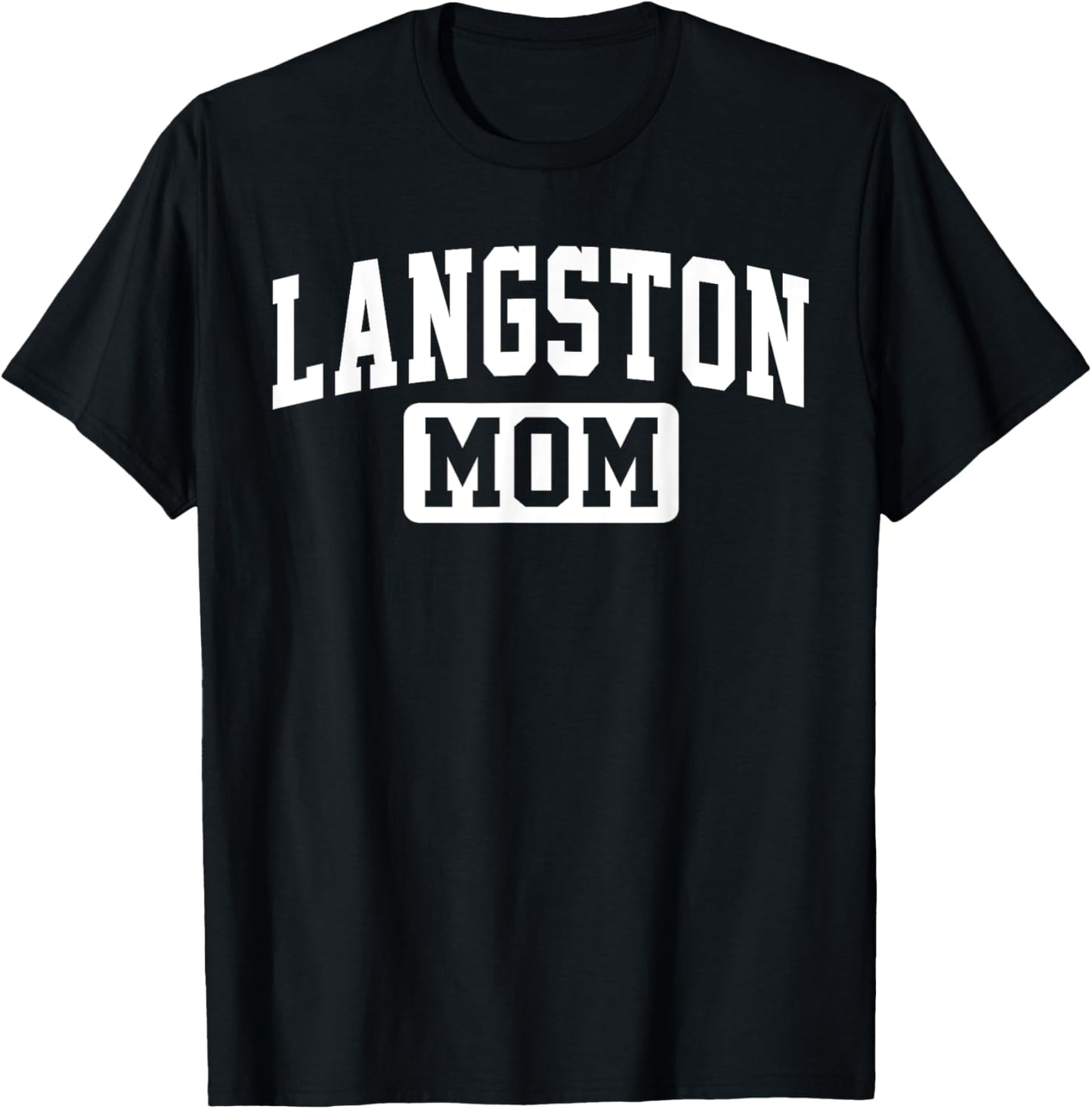 Langston University Mom Mother Arch Vintage Family Men Women T-Shirt - T-Shirt | Black
