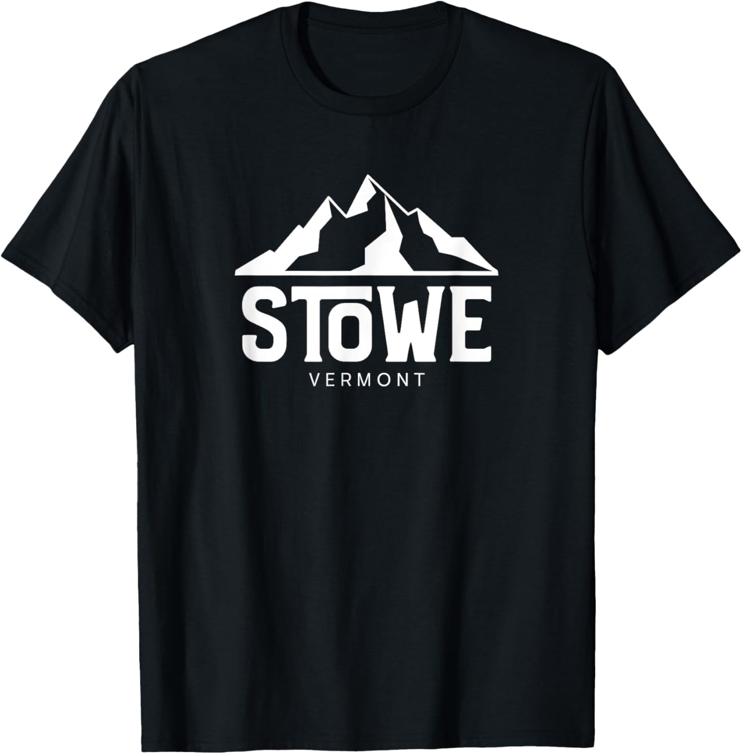 Stowe Vermont T-Shirt - T-Shirt | Black