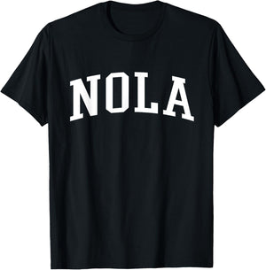 Nola New Orleans Vintage T-Shirt - T-Shirt | Black