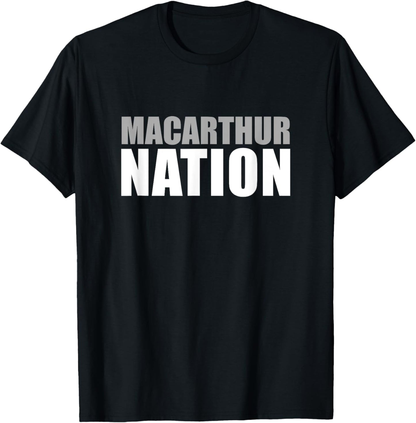 Macarthur High School Nation T-Shirt - T-Shirt | Black