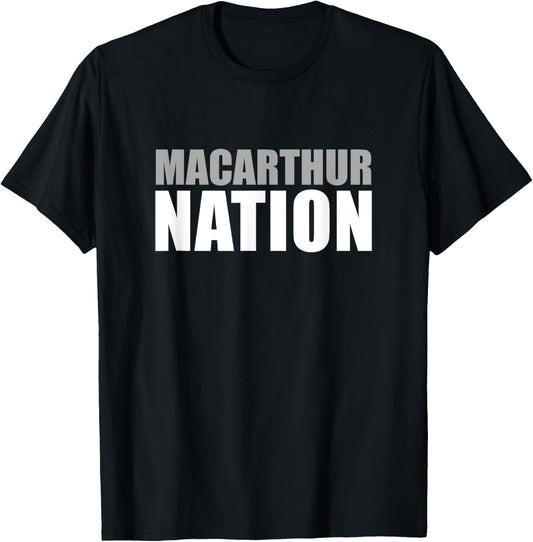 Macarthur High School Nation T-Shirt - T-Shirt | Black