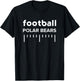 Bracken County Polar Bears Football Lines HS T-Shirt - T-Shirt | Black
