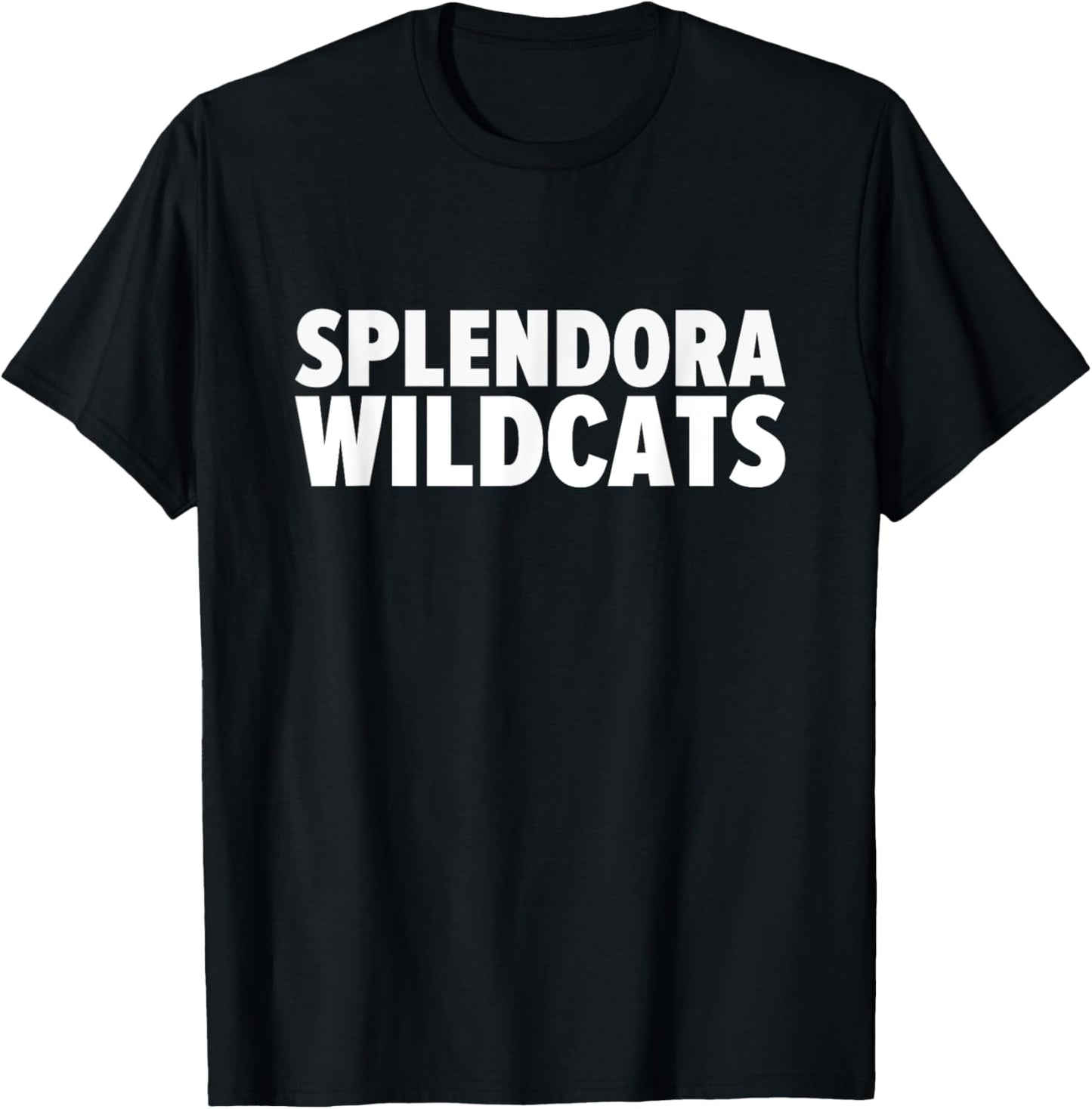Splendora Wildcats Bold T-Shirt - T-Shirt | Black