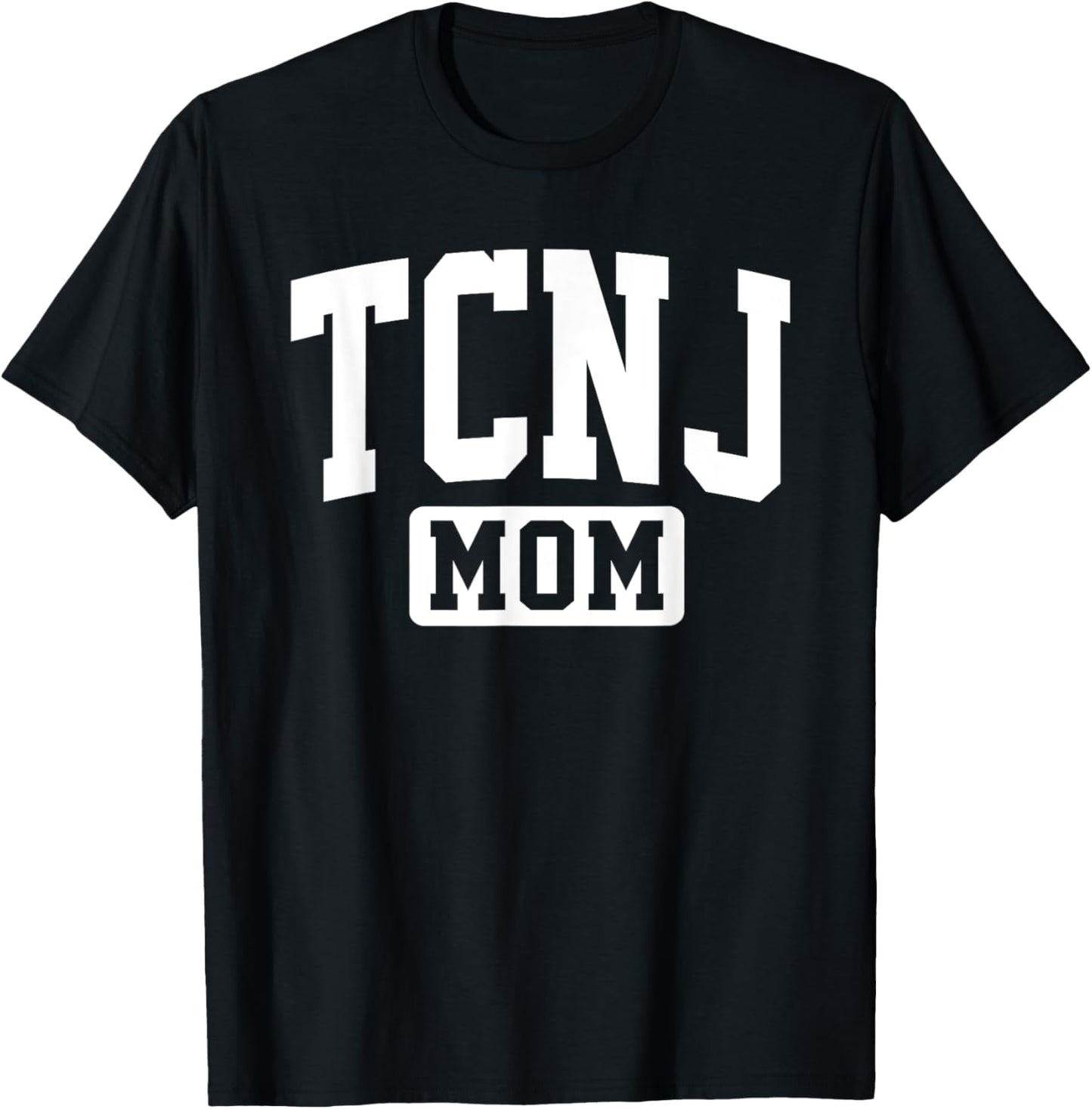 Family University College Arch Retro Design TCNJ The College of New Jersey Mom Mother Arch Vintage T-Shirt - T-Shirt | Black