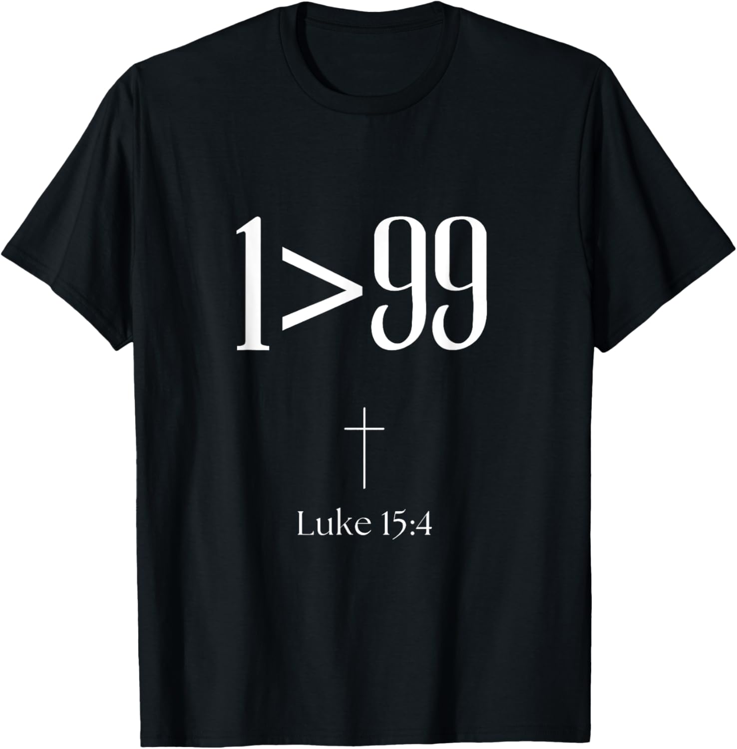 He Left The 99 To Rescue Me Christian Religious T-Shirt - T-Shirt | Black