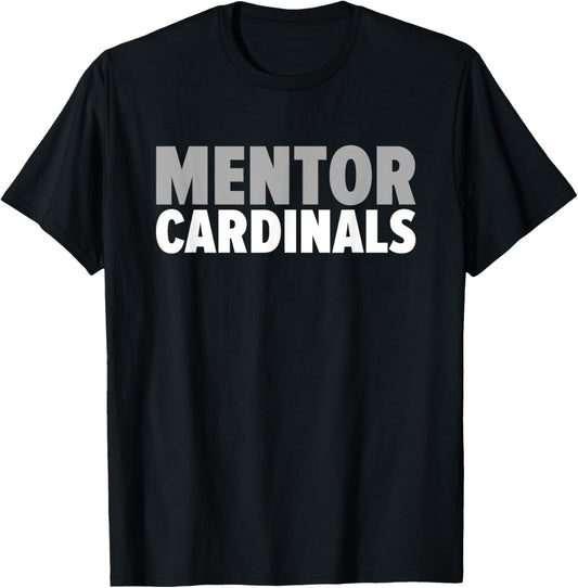 Mentor Cardinals Bold T-Shirt - T-Shirt | Black
