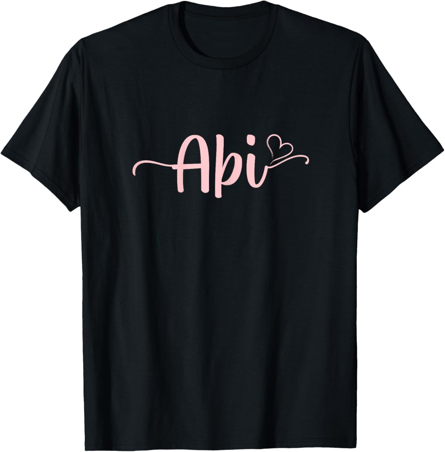 Abi Heart Xmas Grandma Women Mother's Day Christmas T-Shirt - T-Shirt | Black