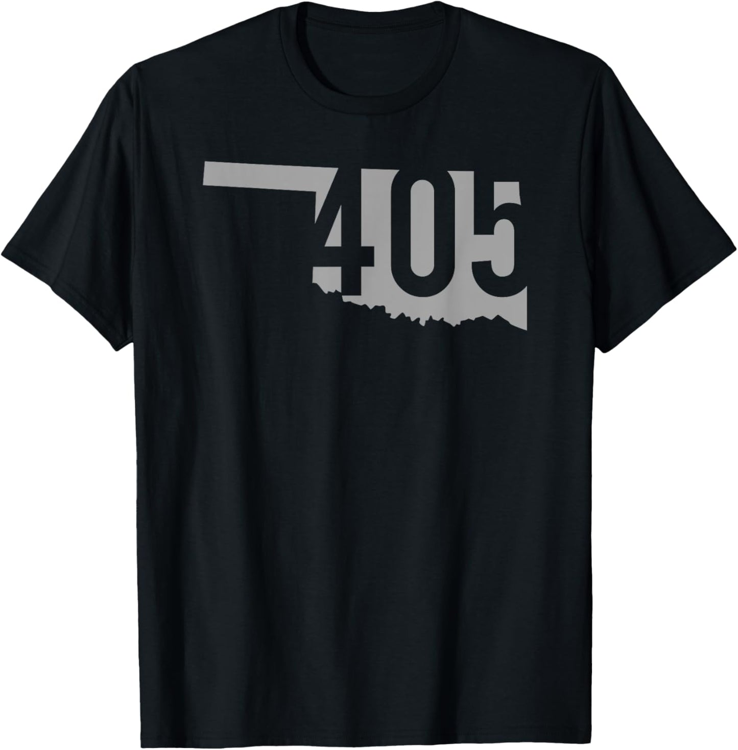 405 Area Code, Oklahoma City, Norman, Edmond, Oklahoma T-Shirt - T-Shirt | Black