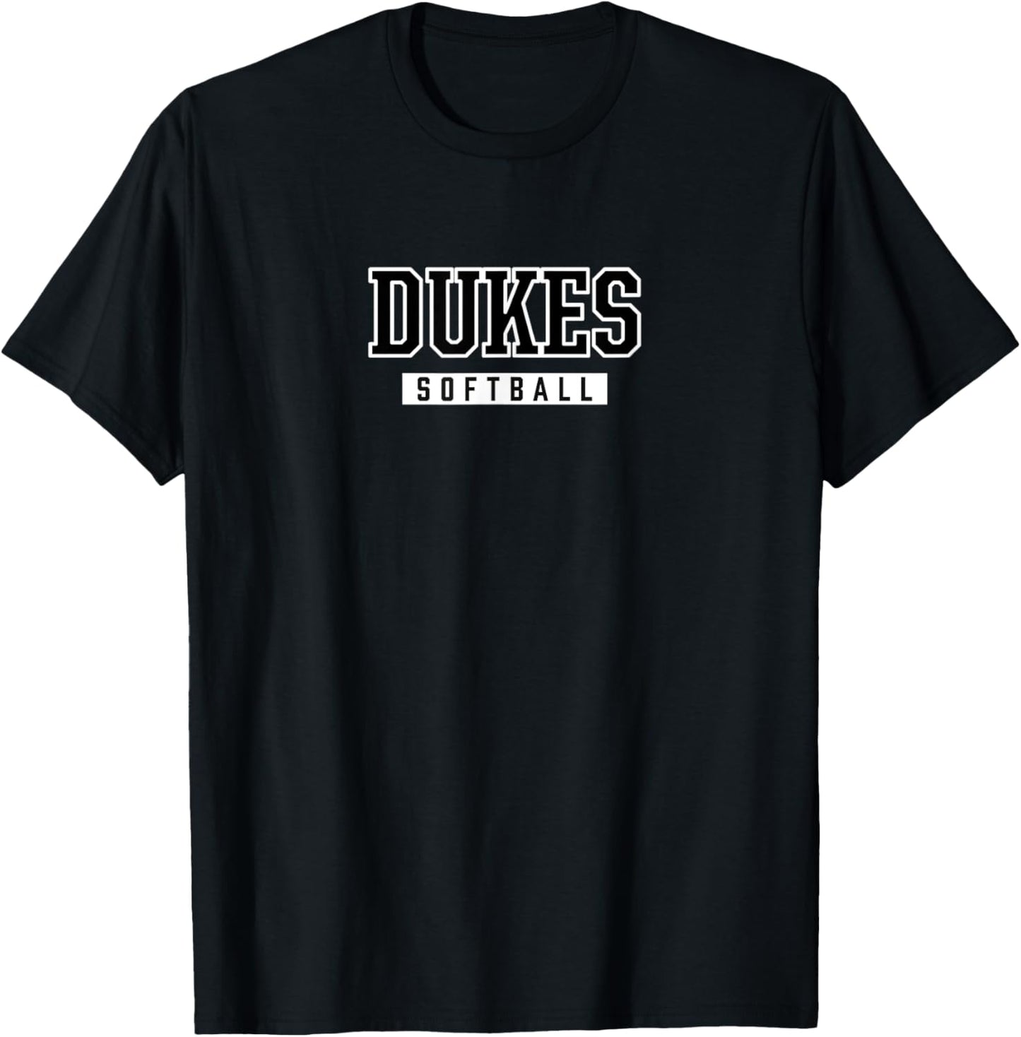 Dukes York High School Softball T-Shirt - T-Shirt | Black