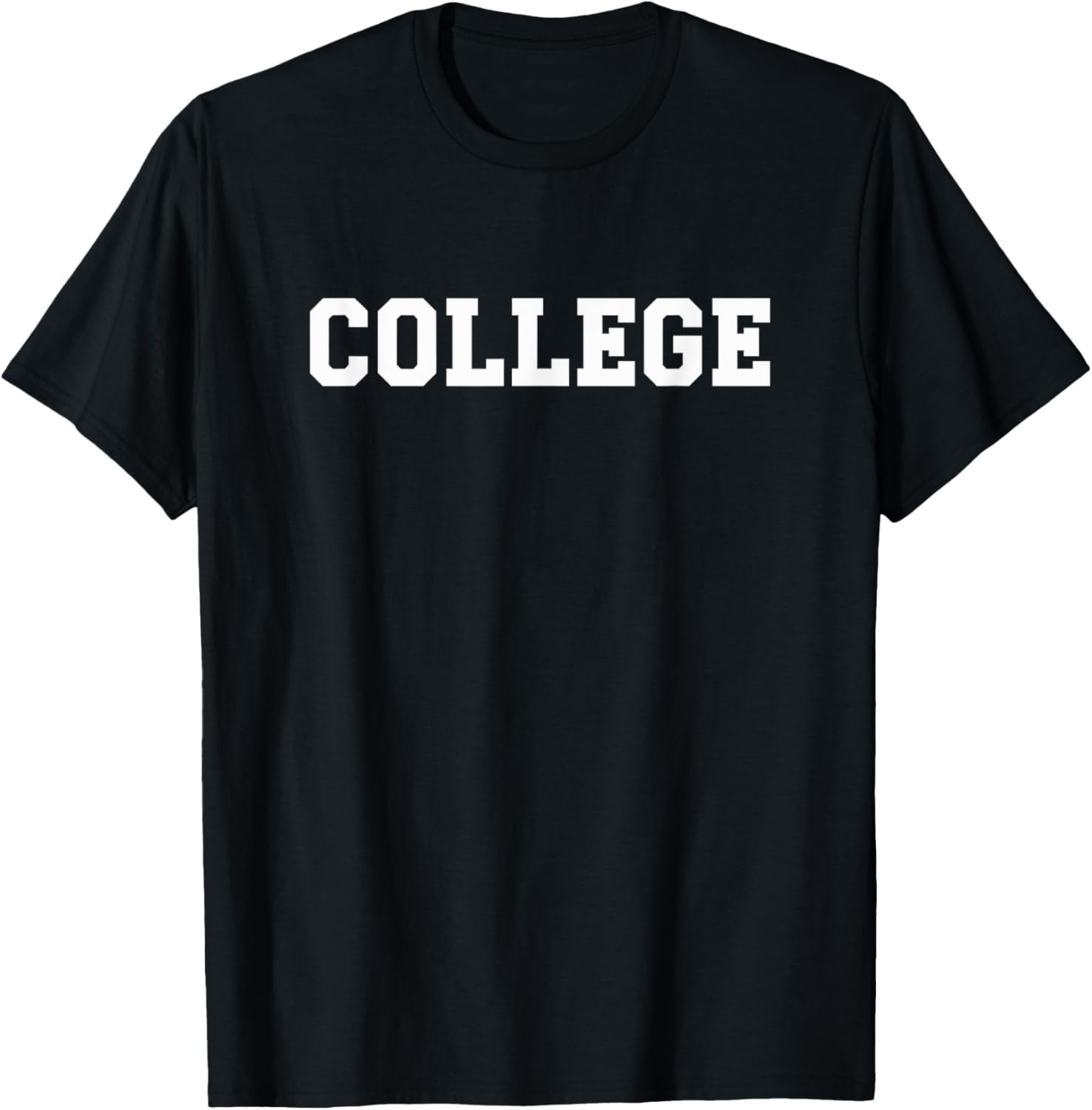COLLEGE | Film Movie Wardrobe Shirt That Says COLLEGE T-Shirt - T-Shirt | Black
