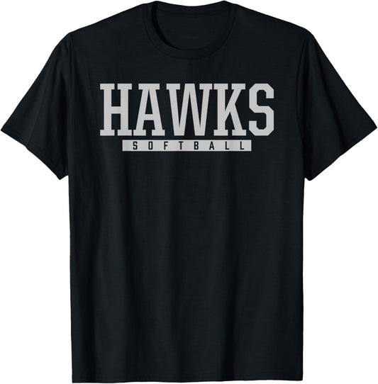 Hebron Hawks Softball HS T-Shirt - T-Shirt | Black