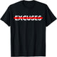 NO EXCUSES Motivational T-Shirt - T-Shirt | Black