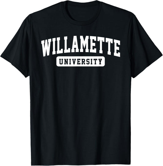 Willamette University Arch Vintage Classic Design Gifts Men T-Shirt - T-Shirt | Black