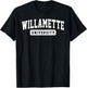 Willamette University Arch Vintage Classic Design Gifts Men T-Shirt - T-Shirt | Black