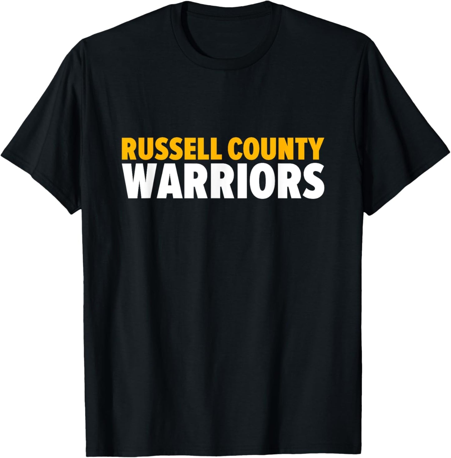 Russell County Warriors Bold T-Shirt - T-Shirt | Black