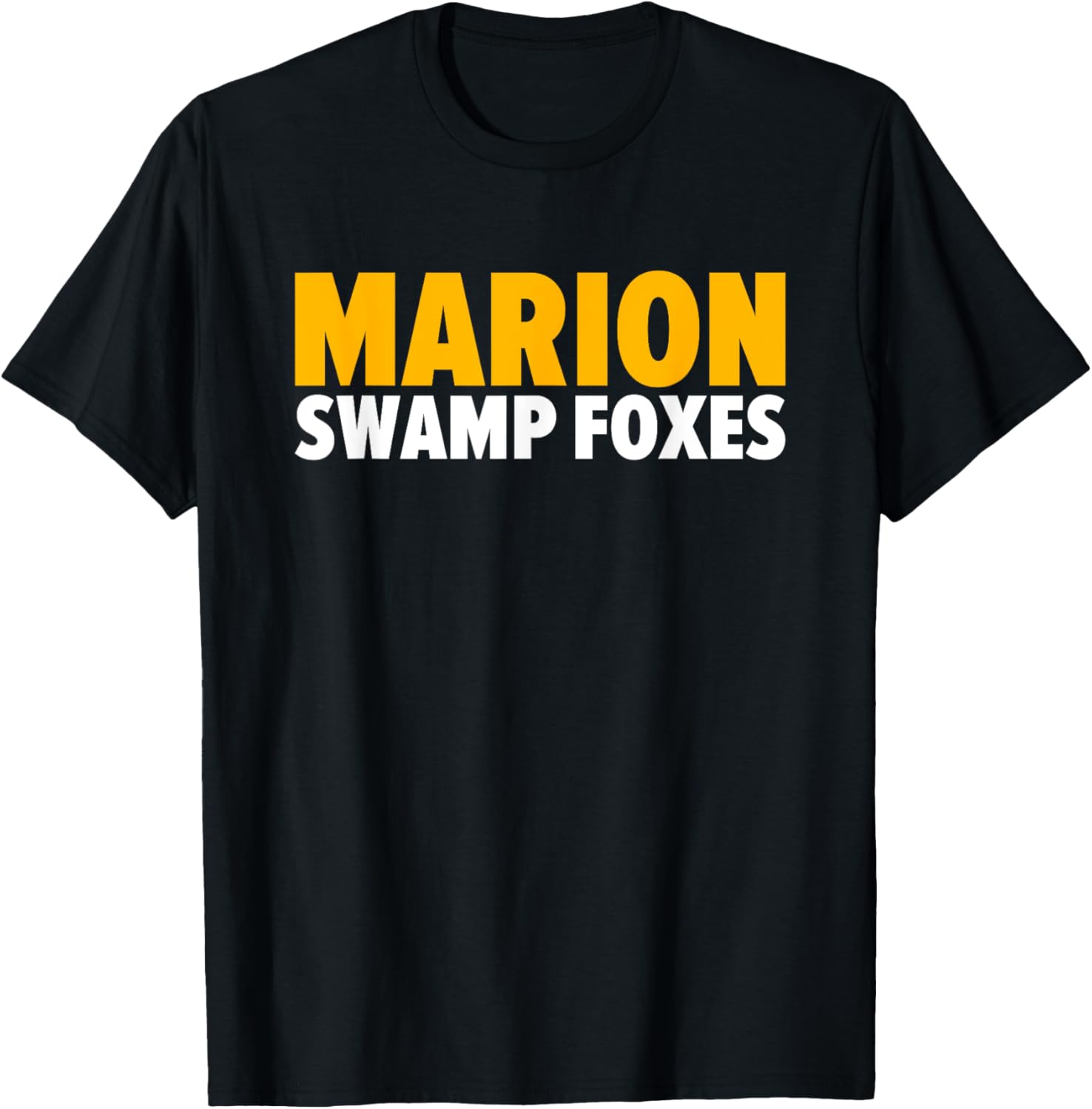 Marion Swamp Foxes Bold T-Shirt - T-Shirt | Black
