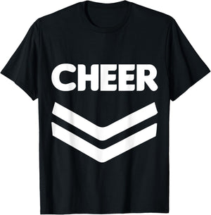 Cheerleader Uniform Halloween Group Costume, Cheer Team T-Shirt - T-Shirt | Black