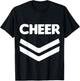 Cheerleader Uniform Halloween Group Costume, Cheer Team T-Shirt - T-Shirt | Black