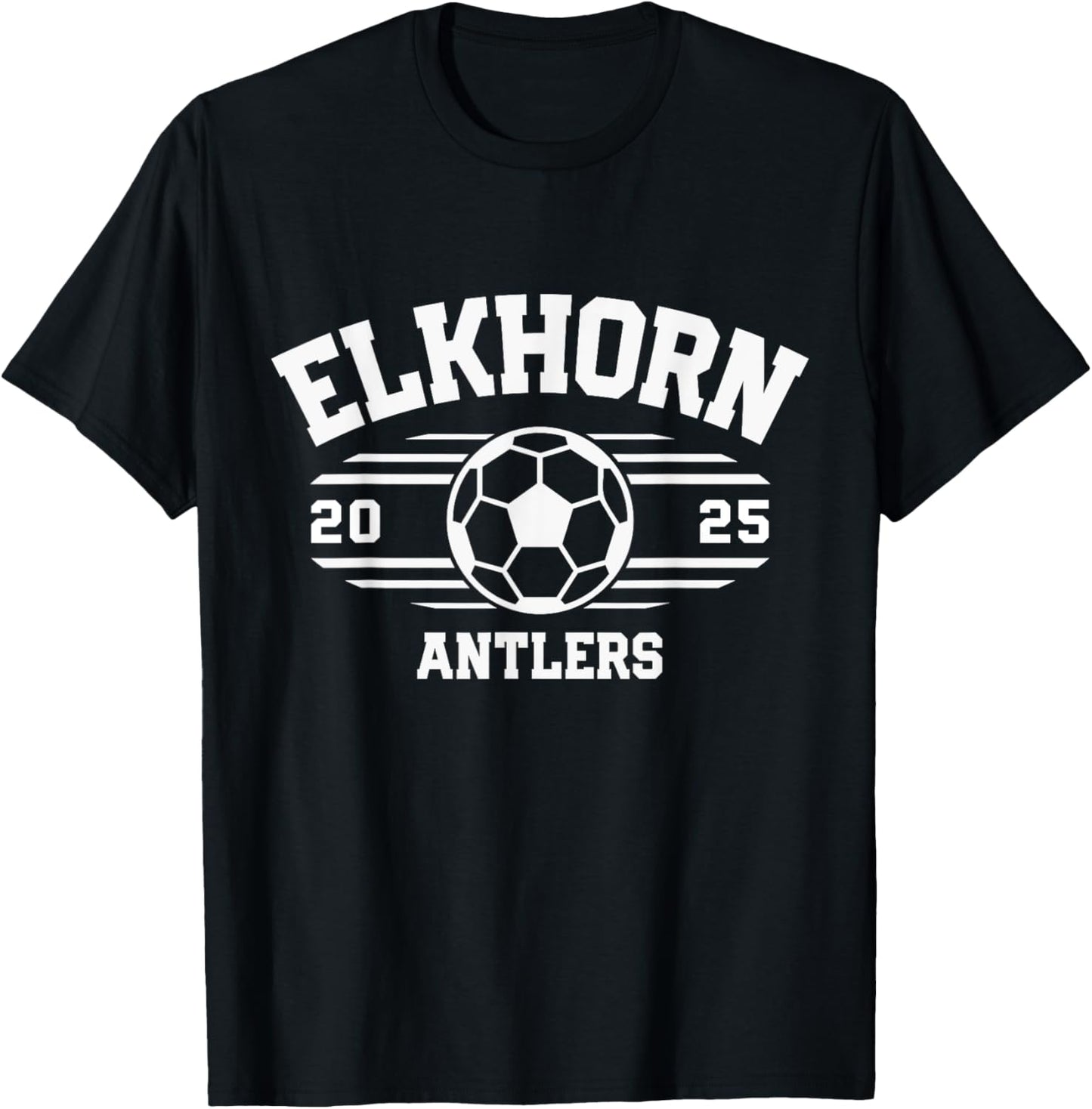 Elkhorn Antlers Soccer Ball 2025 T-Shirt - T-Shirt | Black