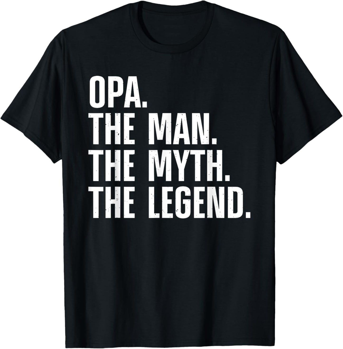 Funny Opa Design For Grandpa Grandfather From Grandkids Opa T-Shirt - T-Shirt | Black