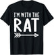 I'm With The Rat Funny Matching Halloween Couple Costume T-Shirt - T-Shirt | Black