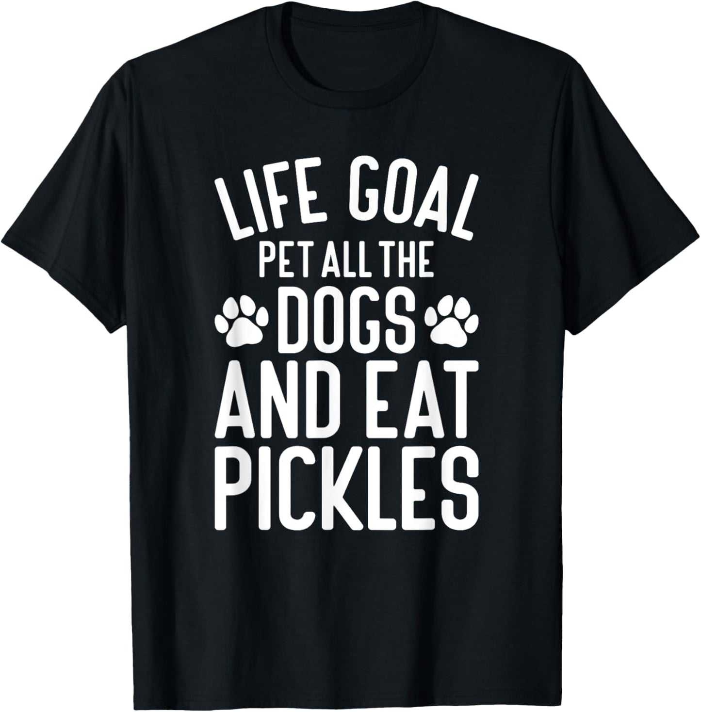 Pickles Pet All The Dogs Funny Dogs and Pickles T-Shirt - T-Shirt | Black