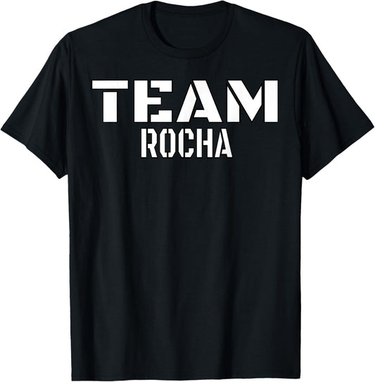 Team Rocha Unique Personalized Matching Family T-Shirt - T-Shirt | Black