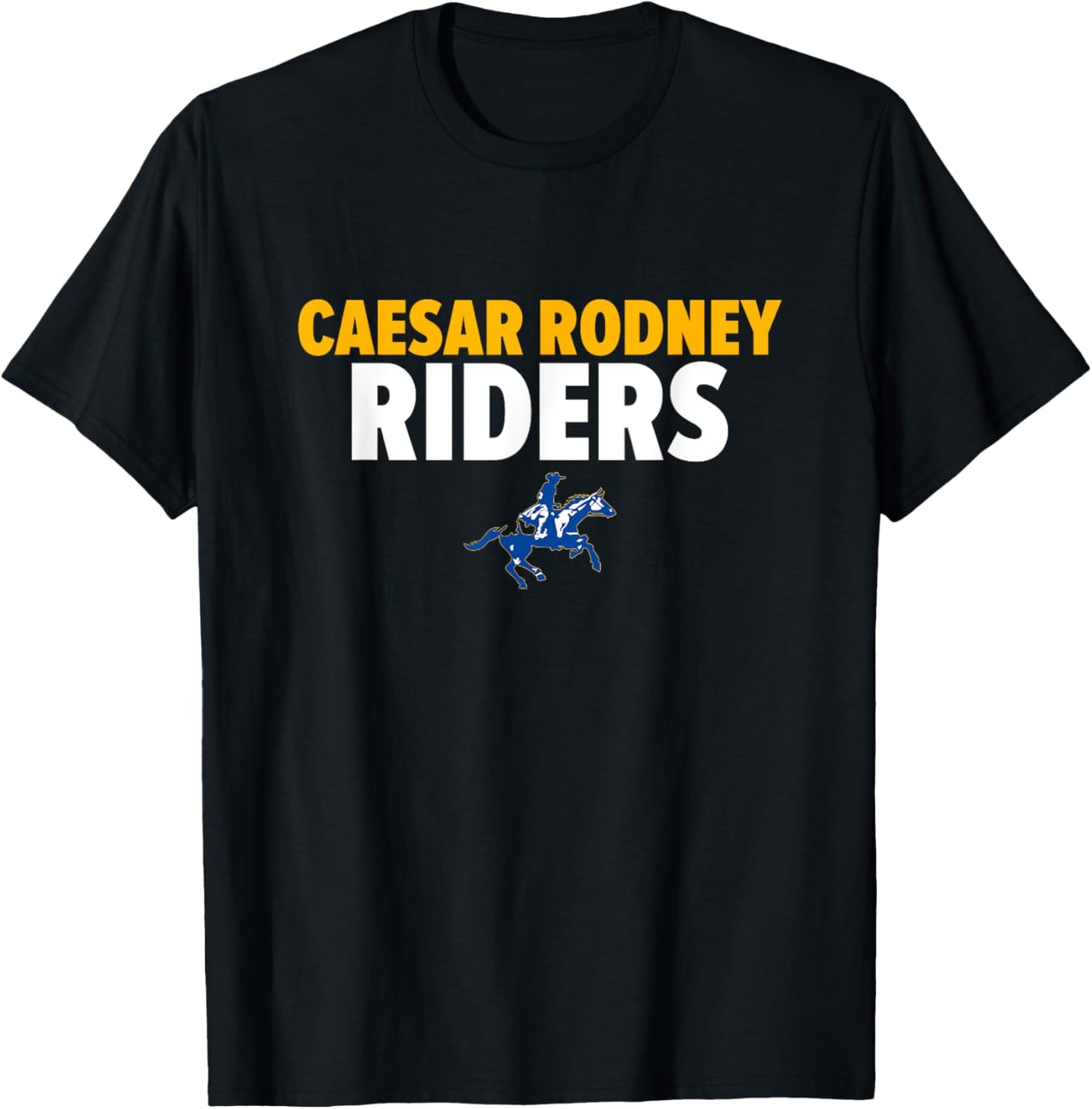 Caesar Rodney Riders Logo Bold HS T-Shirt - T-Shirt | Black