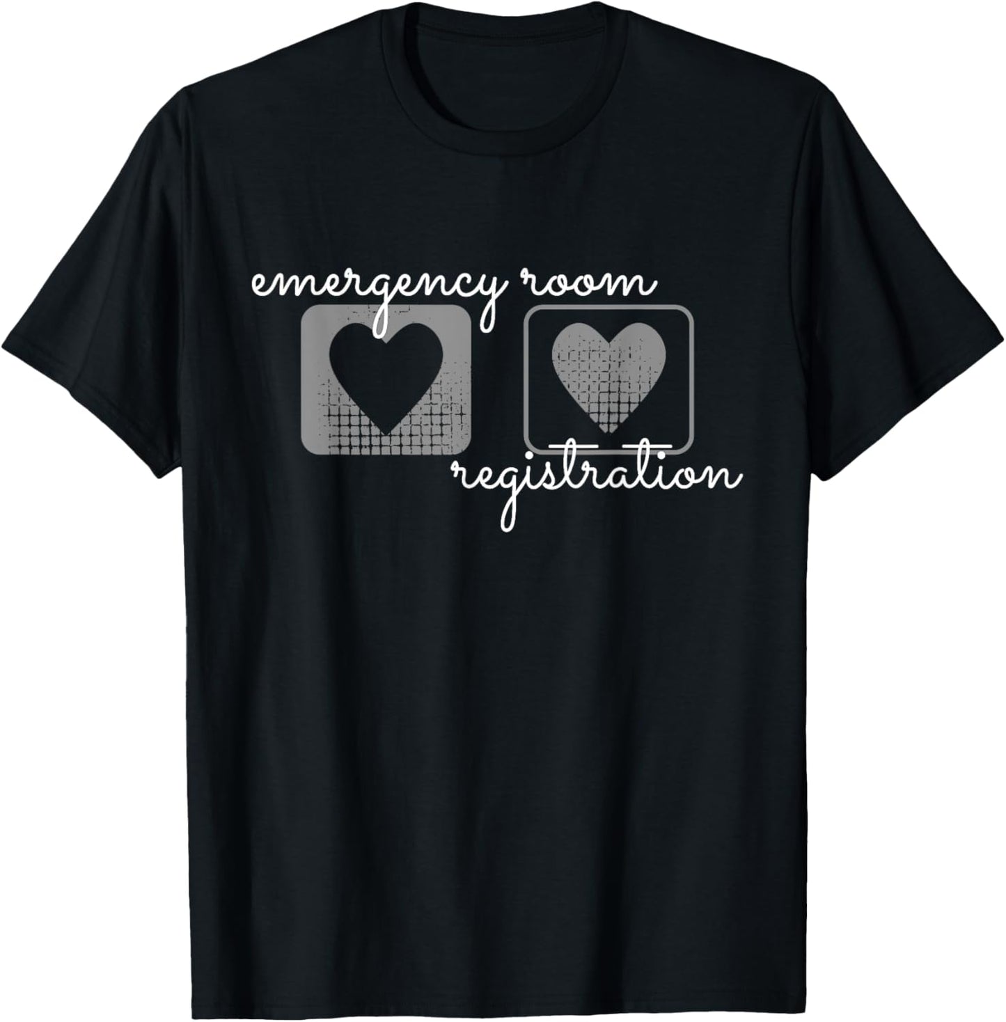 Emergency Room Registration Patient ER Registrar Nursing T-Shirt - T-Shirt | Black