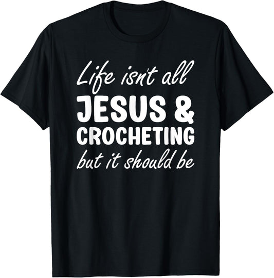 Crocheting Crocheting Funny Crochet T-Shirt - T-Shirt | Black