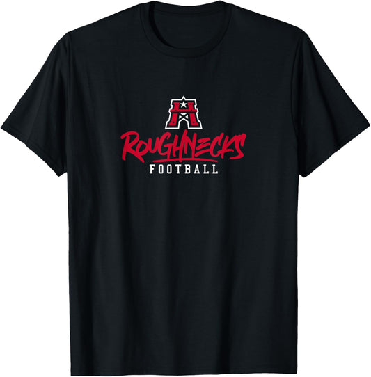 Houston Roughnecks: Stylized Text T-Shirt - T-Shirt | Black