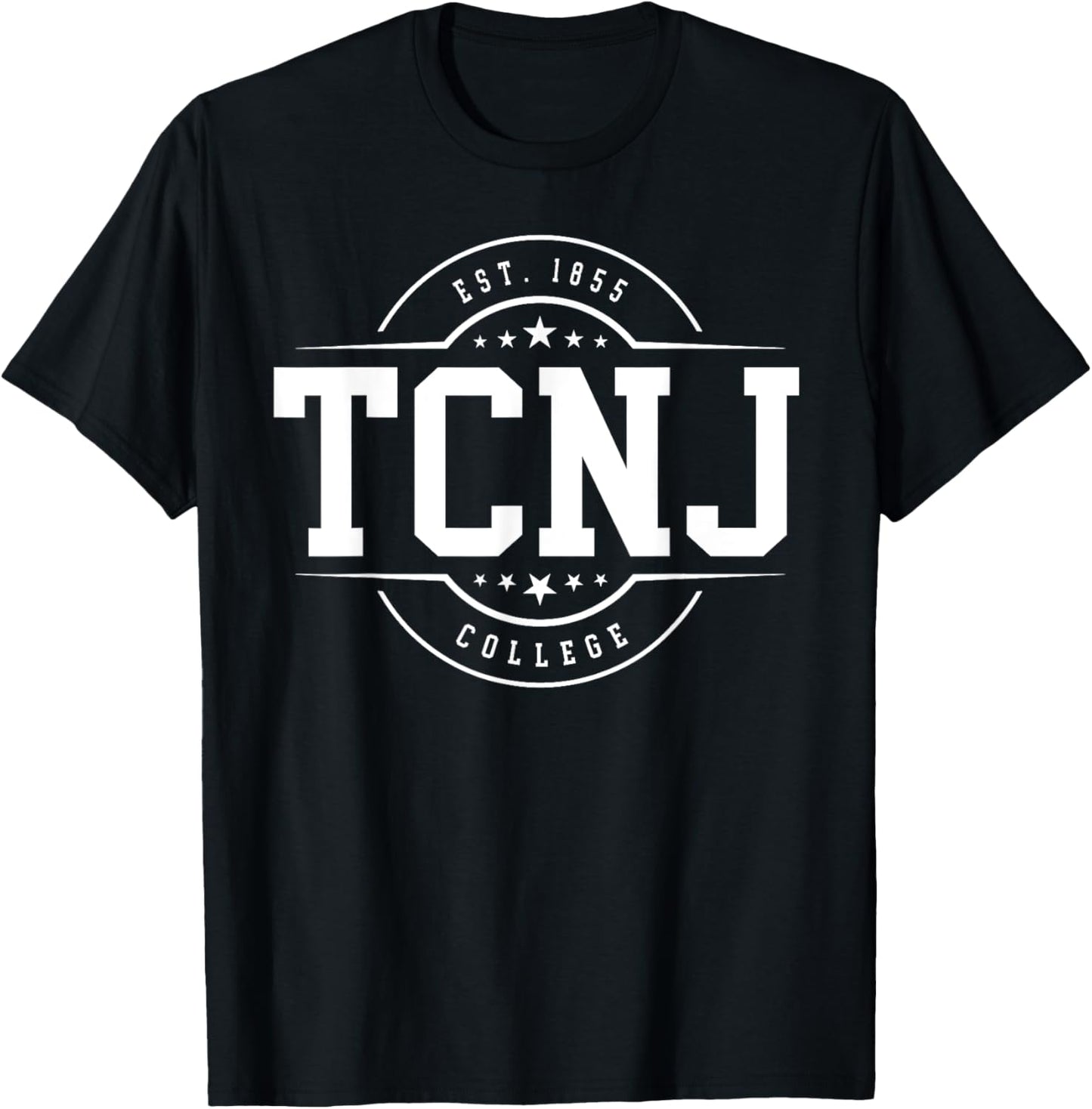 TCNJ The College of New Jersey Arch Vintage Classic Design T-Shirt - T-Shirt | Black