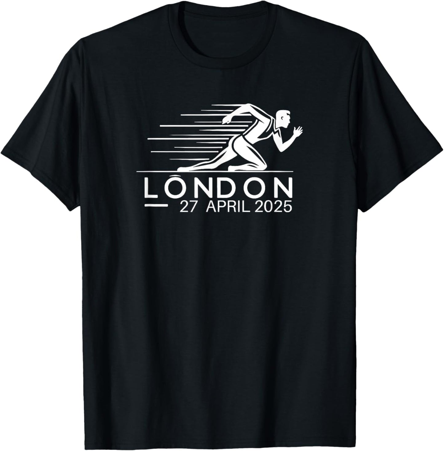 Marathon LONDON 2025 For Marathon Lovers T-Shirt - T-Shirt | Black