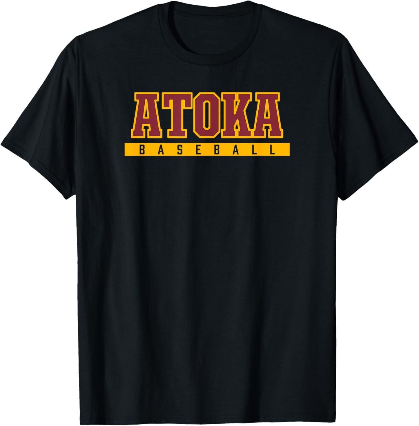 Atoka High School Baseball T-Shirt - T-Shirt | Black