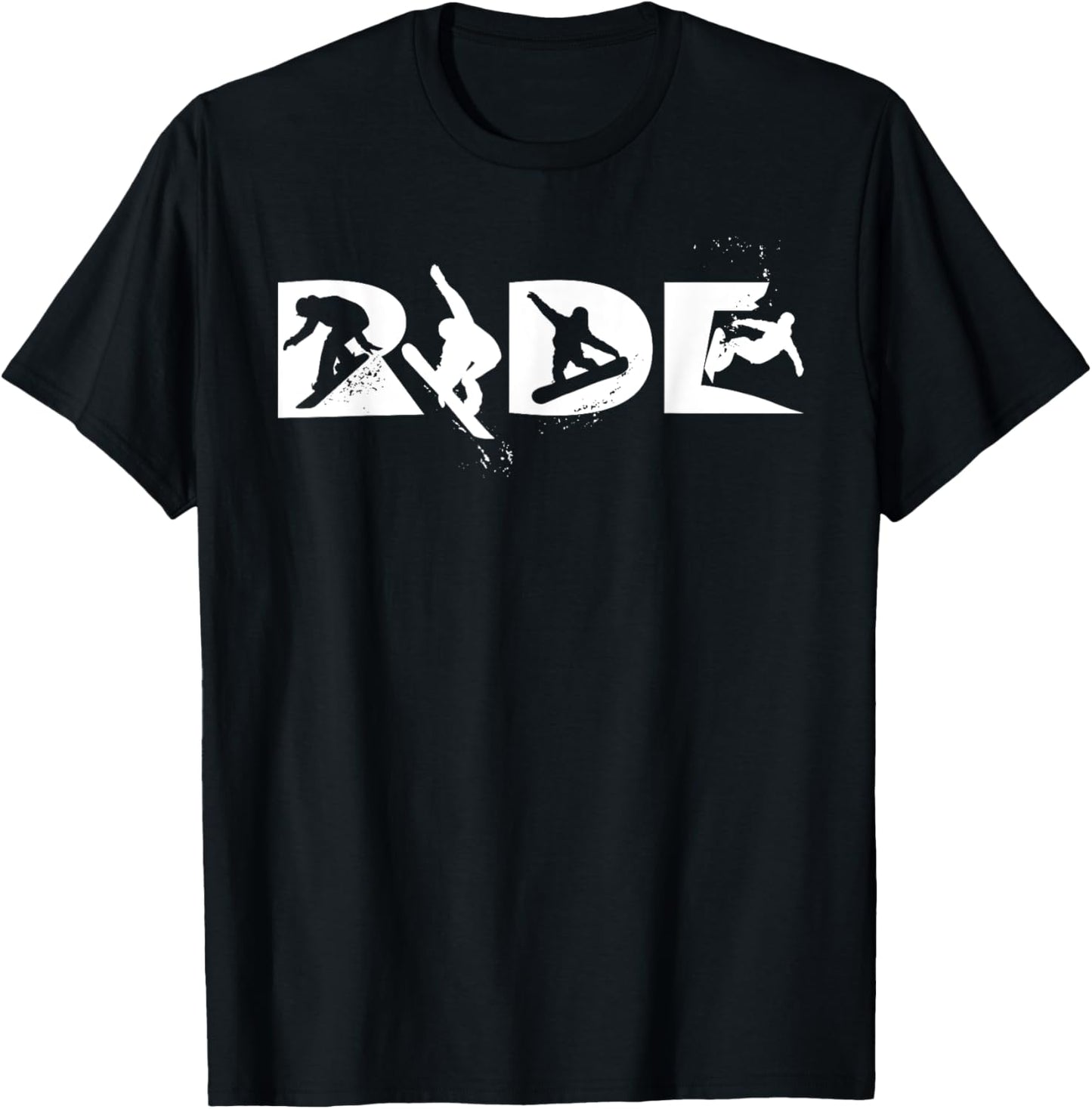 RIDE Snowboarding Funny Snowboard Snowboarder Gift Men Boys T-Shirt - T-Shirt | Black