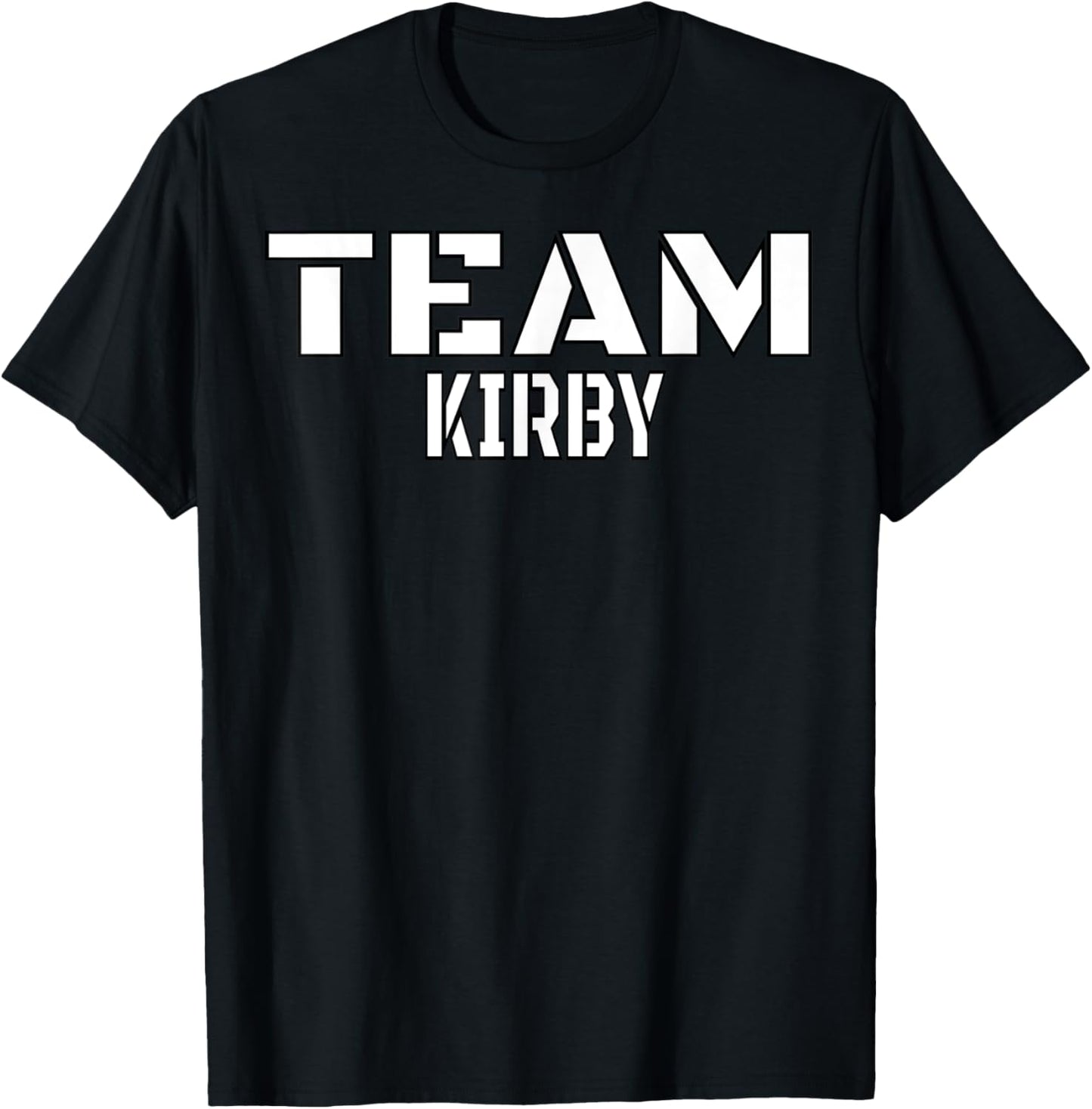 Team Kirby Unique Personalized Matching Family T-Shirt - T-Shirt | Black
