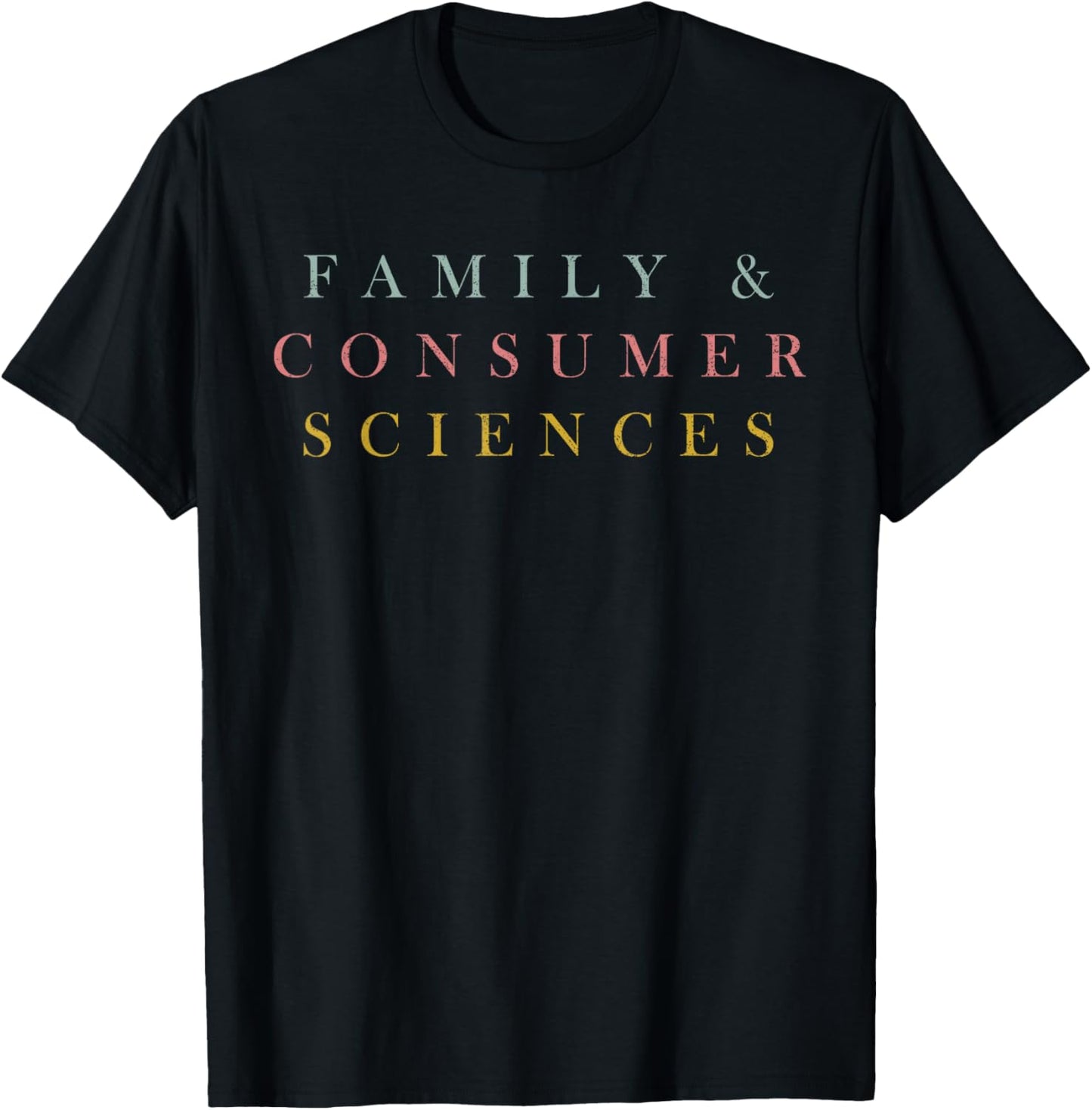 FCS Teacher Family and Consumer Sciences Minimalist Teacher T-Shirt - T-Shirt | Black
