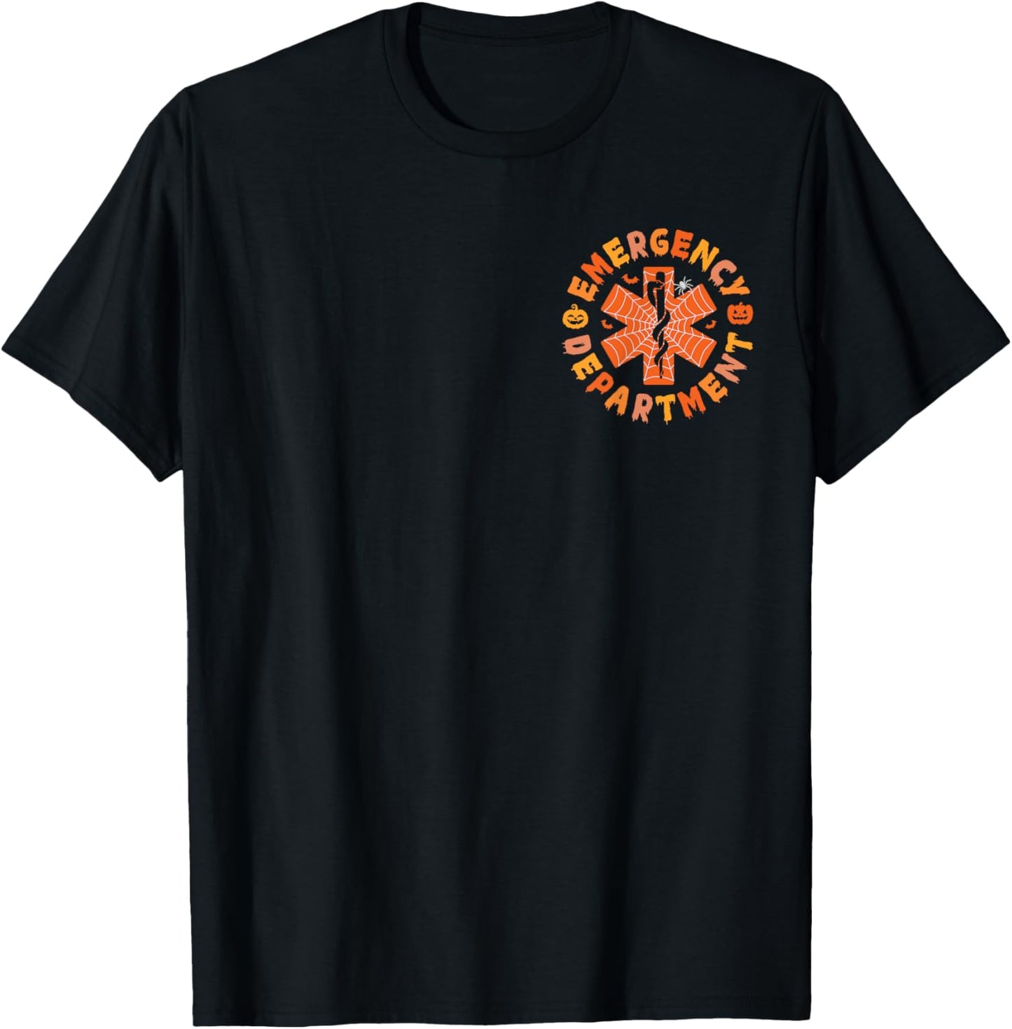 Emergency Department Halloween Emergency Room ER Nurse T-Shirt - T-Shirt | Black