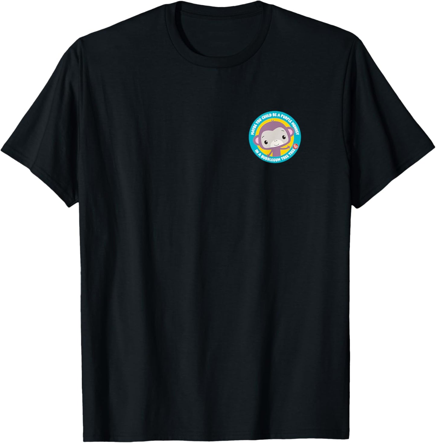 Fisher-Price Purple Monkey Circle T-Shirt - T-Shirt | Black