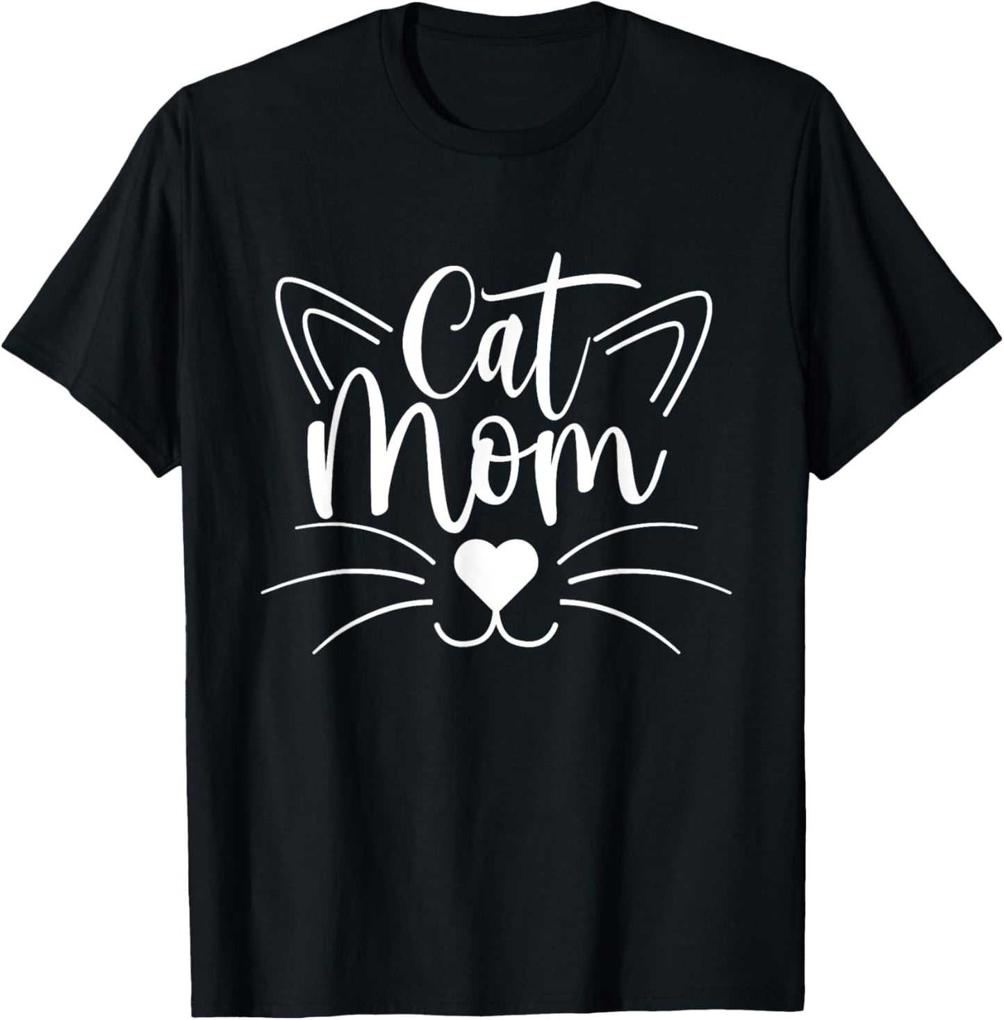 Cat Mom - Cat Lover Kitten Owner Kitty Women Girls Kids T-Shirt - T-Shirt | Black