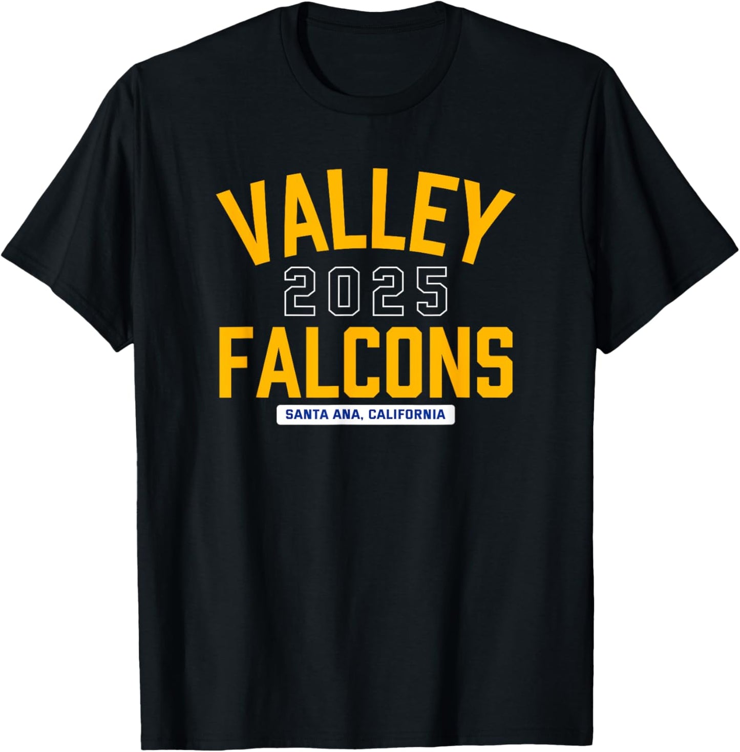 Valley Falcons Santa Ana, California 2025 T-Shirt - T-Shirt | Black