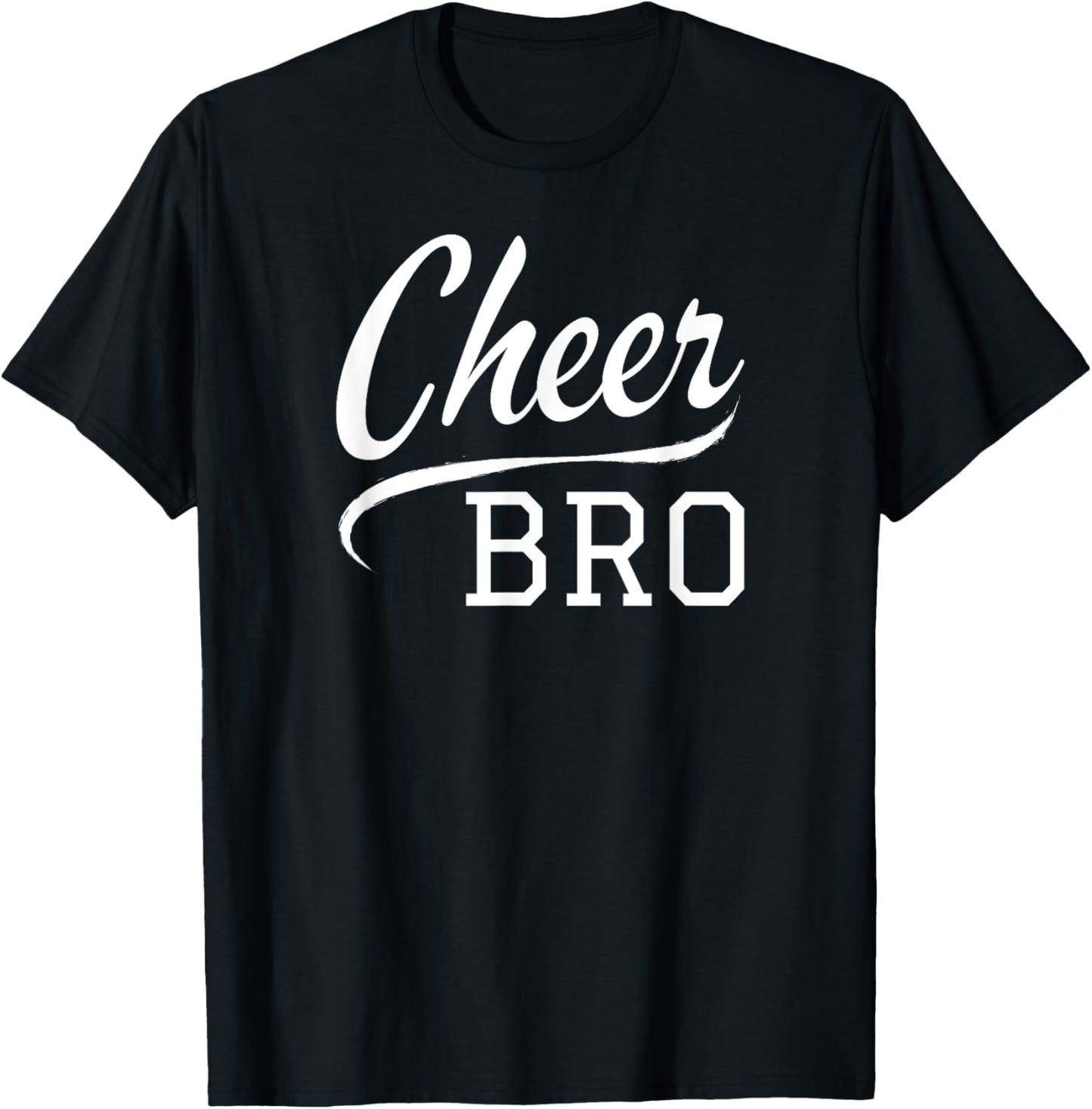 Cheer Bro Cheerleader Brother T-Shirt - T-Shirt | Black