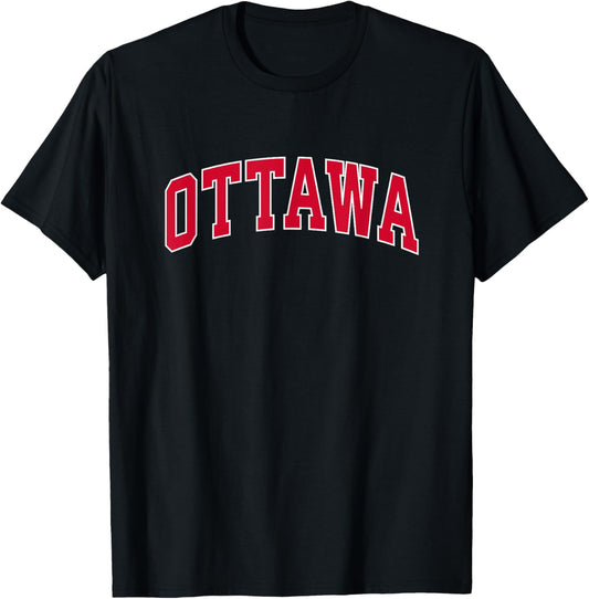 Ottawa - Throwback Design Print - Classic T-Shirt - T-Shirt | Black