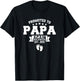 Promoted To Papa Again 2025 Funny Pregnancy Announcement T-Shirt - T-Shirt | Black