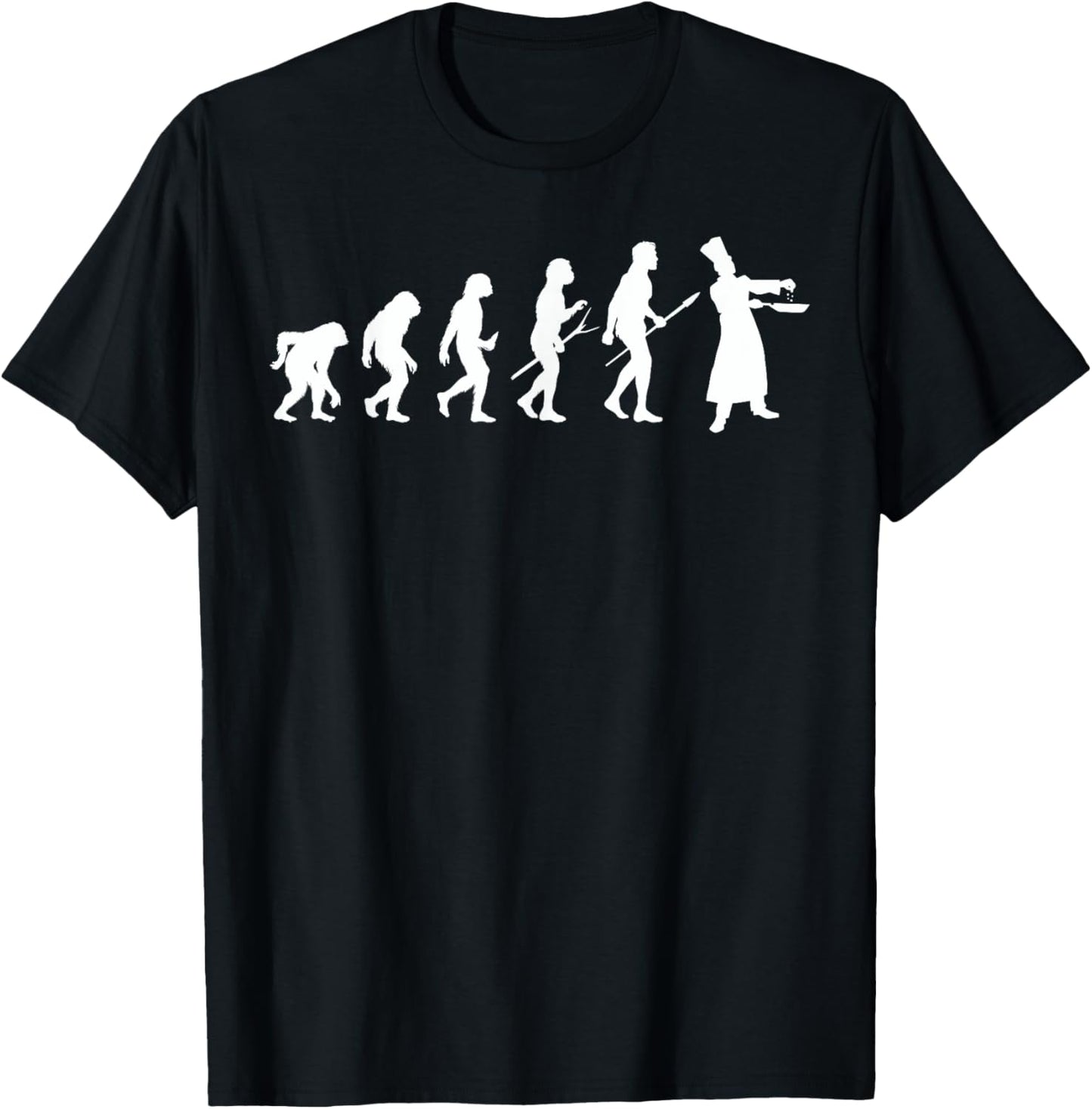 Cooking Evolution Cook Chef Cuisine Cooking Meal Prep T-Shirt - T-Shirt | Black