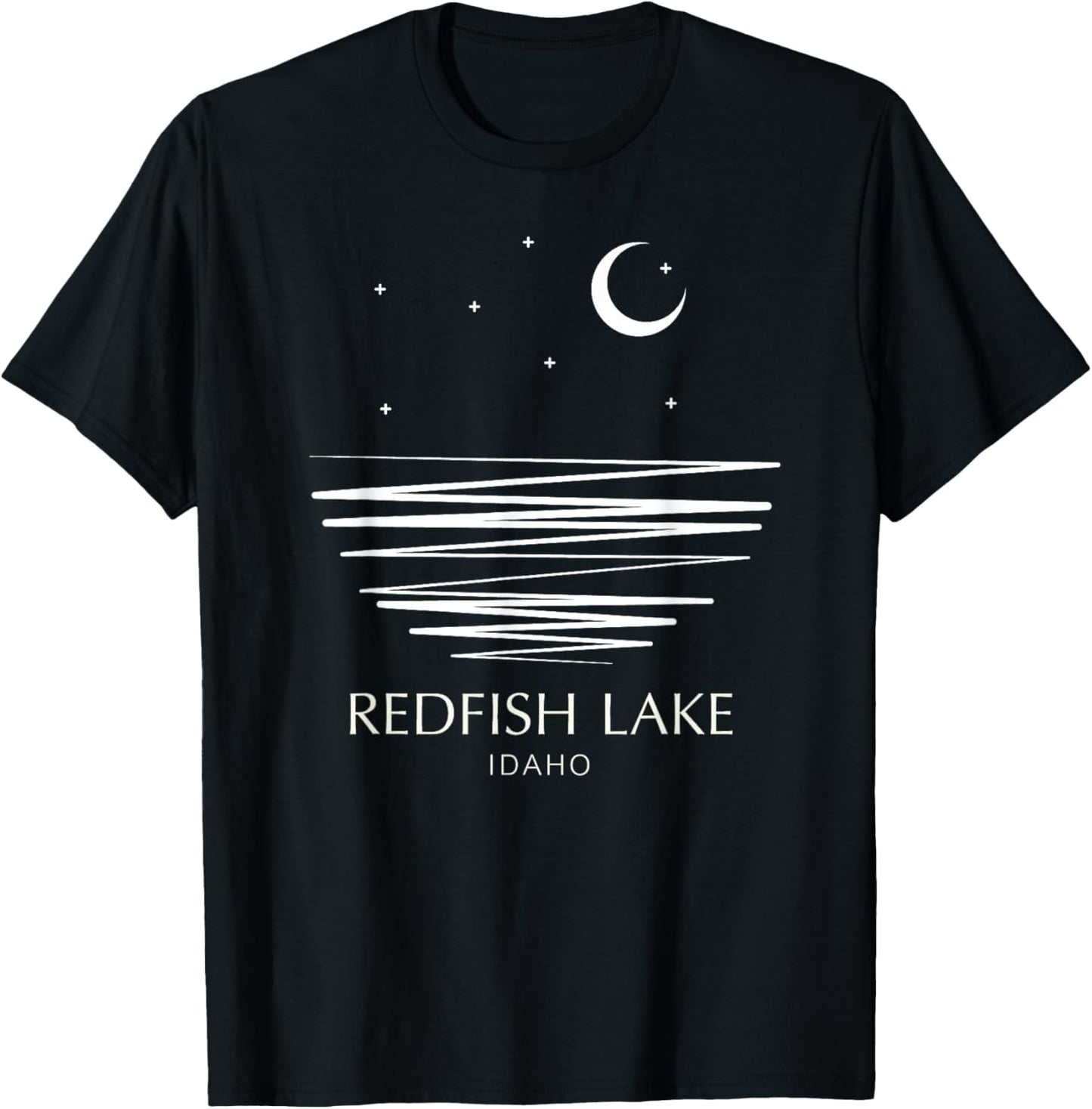 Redfish Lake Idaho T-Shirt - T-Shirt | Black