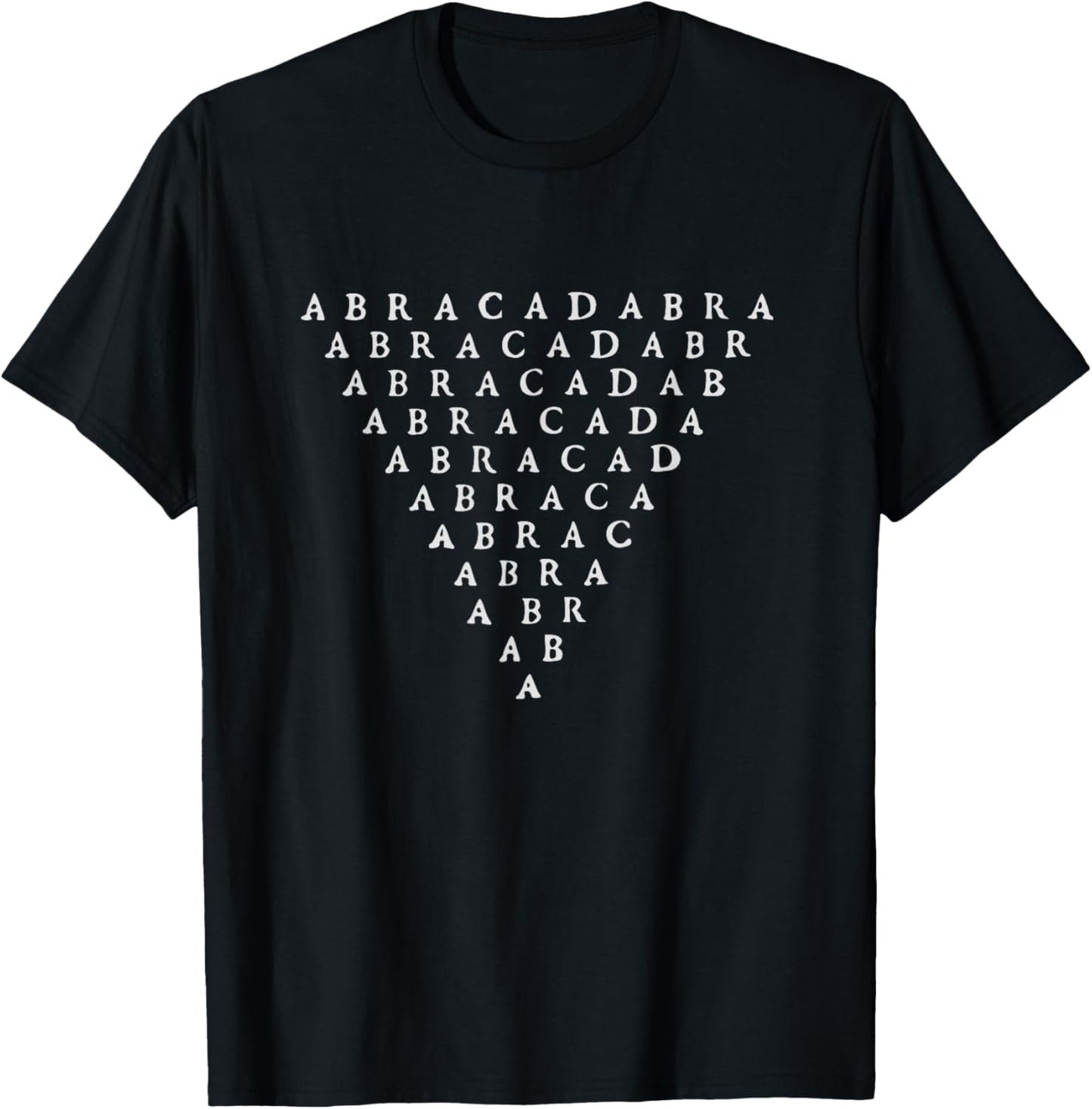 Abracadabra Ancient Magick Word Talisman Amulet T-Shirt - T-Shirt | Black