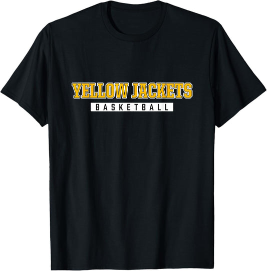 Yellow Jackets Basketball Calhoun High School T-Shirt - T-Shirt | Black