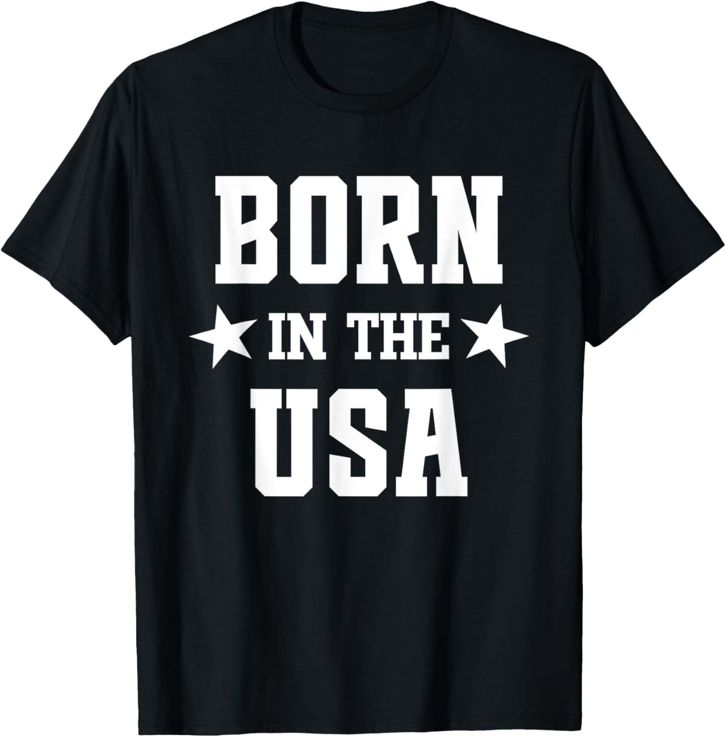 Born in the USA T-Shirt - T-Shirt | Black